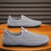 2025 New Summer Breathable Loafers, Mesh Slip-On Casual Shoes, Korean Style Hollow White Sneakers_vogvips.com