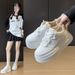 Little White Shoes Female And Female Students Leisure Sports Versatile Board Shoes Street Shooting_vogvips.com
