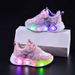 Spring And Autumn New 2026 Light Children's Sports 1-7 Years Old Fashion Cartoon Running Glowing Girls Baby Shoes_vogvips.com