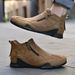 European Warm Series Octopus Shoes High-top Martin Spring Summer Men's Casual Ankle Boots_vogvips.com