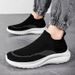 Men's Flying Weave Mesh Shoes Large Size Men's Shoes Casual Shoes Mesh Shoes Elastic Couple Mesh Sports Shoes Vacation Walking Shoes_vogvips.com