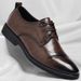 Men's Genuine Leather Derby Shoes Business Formal Classic Style Comfortable Large Size_vogvips.com