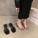 Su Yinyin S Same Style French Autumn One Strap Temperament Silver Thick High Heeled Fairy Sandals For Women_vogvips.com