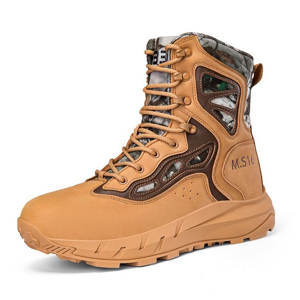 Men's Tactical Boots High Top Military Combat Boots For Outdoor Hiking Hunting Workwear - Durable & Slip-Resistant Desert Work Boots_vogvips.com