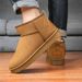 Winter Snow Boots For Men & Women - Cozy Fleece-Lined Slip-On Shoes With Thick Rubber Sole, Warm & Comfortable For Cold Weather_vogvips.com