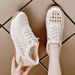 Leather Hollow Out Slip-On Women's Summer New Sle Breathable Anti-Odor Casual Oes Ultra Soft Non-Tiring Sandals_vogvips.com
