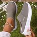 Women's Summer Indoor Casual Breathable Mesh Slip On Shoes Soft Sole Comfortable Easy To Wear_vogvips.com
