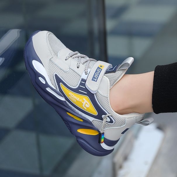 Spring And Autumn New Mesh Breathable Children's Sports Lightweight Non-Slip Boys' Casual Running Korean Fashion Shoes_vogvips.com