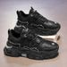 Spring New Breathable Little White Men's Korean Edition Trendy Versatile Inner Elevated Sports Casual Dad Shoes_vogvips.com