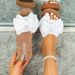 Women's Leather Wedge Sandals Black Bow Tie Summer New Beach Trips Outdoor Wear Casual Comfortable Shoes_vogvips.com