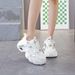 Women's Thick-soled Dad 2026 New Spring Hot-selling Women's Versatile Height-increasing Sports White Casual Shoes 2805_vogvips.com