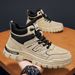 High-top Martin For Men, Autumn British Style Mid-top Leather Shoes, Men's Height-increasing Thick-soled Work Boots,_vogvips.com