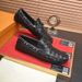 1:1 Brand Original Box Cowhide Round Toe Genuine Leather Loafers Slip-On Driver Shoes_vogvips.com