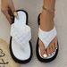 plus Size Women's Thick Sole Flip Flops round Toe Stylish Sandals_vogvips.com