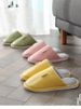 Leather Cotton Slippers For Women To Keep Warm At Home In Winter, And PU Slippers For Male Couples_vogvips.com