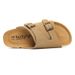 SHLIANG New Summer Men's Soft Wooden Slippers Couple Sandals Beach Shoes Outer Wear Leather Cross-Border Water Sandals Y0574_vogvips.com
