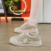 Trendy Muffin Thick-soled Little White Shoes Women's Casual Sports Shoes Breathable Non-slip Board Shoes_vogvips.com