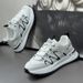 2025 New Spring Breathable White Trendy Soft Sole Mesh Sports Casual Men's Dad Shoes_vogvips.com