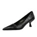 7032 European And American Simple Style Thin Heel High Heels Women's Shallow Mouth Pointed Toe Versatile Slimming_vogvips.com