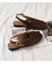 Peep Toe Slingback Flat Sandals Big Size Women Summer Footwear Woven Ankle Buckle Casual Beach Roman Sandalia Zapatos_vogvips.com
