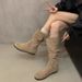 Over-the-Knee Long For Women 2025 Autumn Thin Western Cowboy Chunky Heel Riding Mid-Calf Slouch Boots_vogvips.com