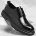 Men's Genuine Leather Dress Shoes Business Formal Wedding Shoes Single Sole_vogvips.com