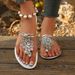 Foreign Trade Cross-border French Retro Flat Sandals For Women, Niche Design, Stylish And Versatile, Beach Non-slip_vogvips.com