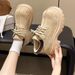 2025 British Style Women's Leather Shoes 2025 Autumn New Fashion Versatile Thick Sole Height Increasing Big Toe Casual_vogvips.com