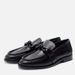 Genuine Leather Slip-On Loafers Couple Shoes Closed Toe Half Slippers With Knots Women's Footwear_vogvips.com