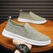 Fashion Mens Shoes Canvas Shoe Summer Fashion Lightweight Flat Slip On Breathable Casual Shoes Outdoor Sports Shoes Man Chaussure Hommes_vogvips.com