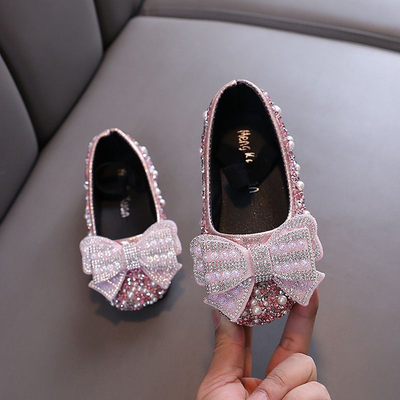 New Lady Baby Girls Girl Princess Diamond Single Shoe Shoes Dance Show Shoes_vogvips.com