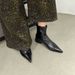 Pointed Toe 2025 Autumn Winter New Style Thick Heel Short For Women Niche Slim High Heels Martin Boots_vogvips.com