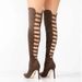 2021 European And American Foreign Trade Thin Heel Suede Women's Over-the-Knee Boots Artificial Short Fur_vogvips.com