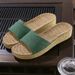 High Heel New Home Slippers Indoor Non-Slip Rubber Height-Increasing Slippers Women's Slippers Wearable Outdoor Wear-Resistant_vogvips.com