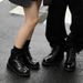 Thick Heel Retro Short Boots Autumn Men's Boots Foreign Style French Thick-soled Height Increasing Martin Boots_vogvips.com