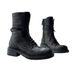 2026 High-End Edition Miu Autumn Winter Runway Style Martin Vintage British Lace-Up Western Chunky Heel Desert Cowboy B_vogvips.com