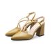 18-21 Spring And Autumn Pointed Toe Chunky High Heel Large Size Women's Shoes, Sizes 32-52, Cross-Border Products_vogvips.com
