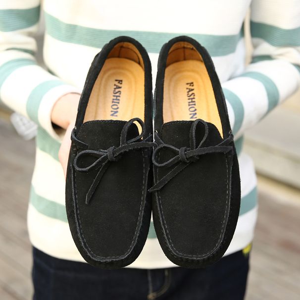 Fashion Men Genuine Leather Casual Summer Classic Mens Loafers Elegantes Slip On Men's Flats Plus Male Driving Shoes_vogvips.com