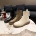 Women's Ankle 2025 New Summer Slim French Style Barefoot Make Feet Look Small Soft Leather Thick Sole Boots_vogvips.com