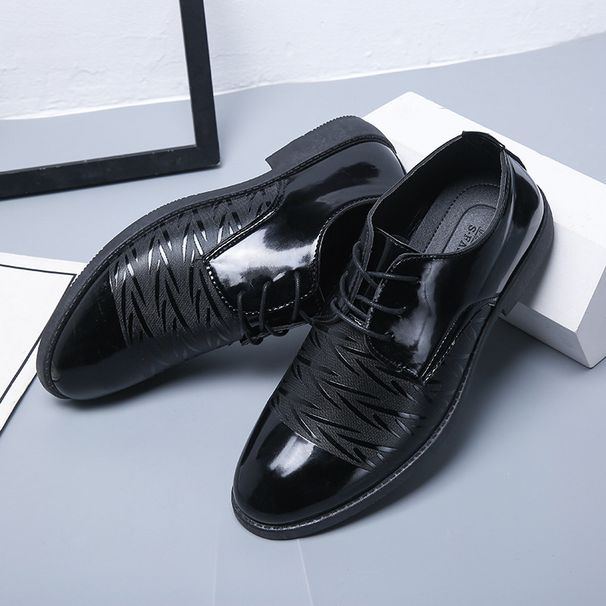 Men’s Shoes Men's Leather Shoes Korean Version Of British Fashion Shoes Men's Leather Shoes Casual Breathable Business Formal Leather Shoes_vogvips.com