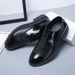 Men’s Shoes Men's Leather Shoes Korean Version Of British Fashion Shoes Men's Leather Shoes Casual Breathable Business Formal Leather Shoes_vogvips.com