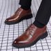 New Large-sized Leather For Formal Wear, Business Casual Shoes, Men's British Fashion Trend, Black Wedding Groom's Shoes_vogvips.com