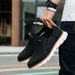 Fashionable Lightweight Leather Casual Shoes All Seasons Durable Walk Resistant Work Antiskid Comfortable Flat Shoes For Men_vogvips.com