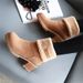 Women's Winter Snow Boots Warm Faux Fur Lined Slip-Resistant Casual Mid Calf Boots_vogvips.com