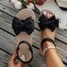 New Summer Fashion Beach Slippers Outdoor Bow Tie Flat Shoes Home Women Anti-slip Trend Lightweight Sandals_vogvips.com