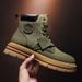 Autumn Winter New Men's Work Trendy High-top Yellow Martin Durable Kick-resistant Motorcycle Boots For Men_vogvips.com
