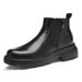 Martin Boots Men's Boots Leather Shoes Men's Black Medium-top Wind Tooling Boots Thick-soled Men's Casual Leather Boots_vogvips.com