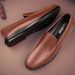 Embossed Snake Scale Pattern Beanie Shoes Men's Lazy Feet Men's Shallow Mouth Casual Men's Shoes Single Shoes_vogvips.com