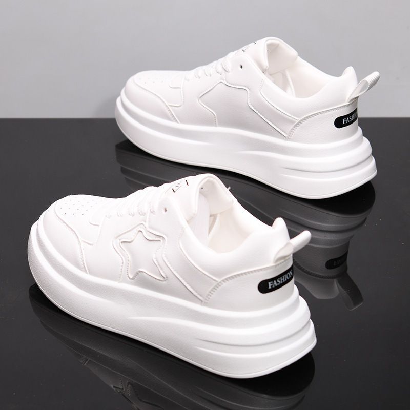 Designer Autumn Hot Leather Thick Soled Casual Height Increasing Breathable Sports Board Shoes For Women And Men Size 35_vogvips.com