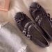 Cashmere Version ~ Suede Bow Ballet Shoes Women's Flat Soled One Strap Retro Shallow Mouth Single Shoes_vogvips.com